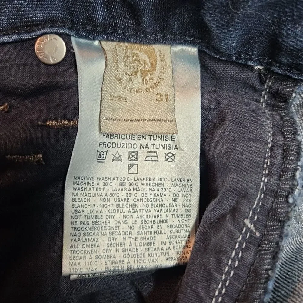 Diesel Women's Dark Blue Washed Flare Jeans
